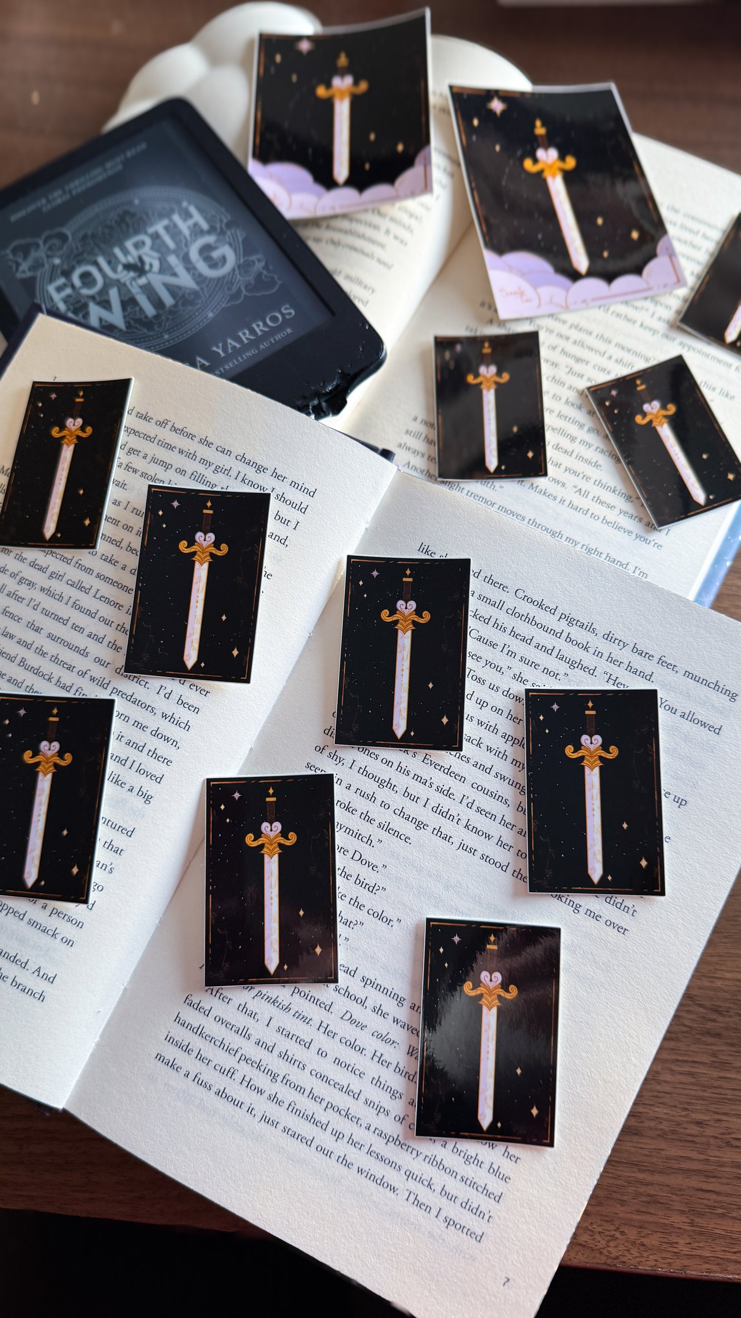 Gilded Dream Sword E-Reader Decal Sticker