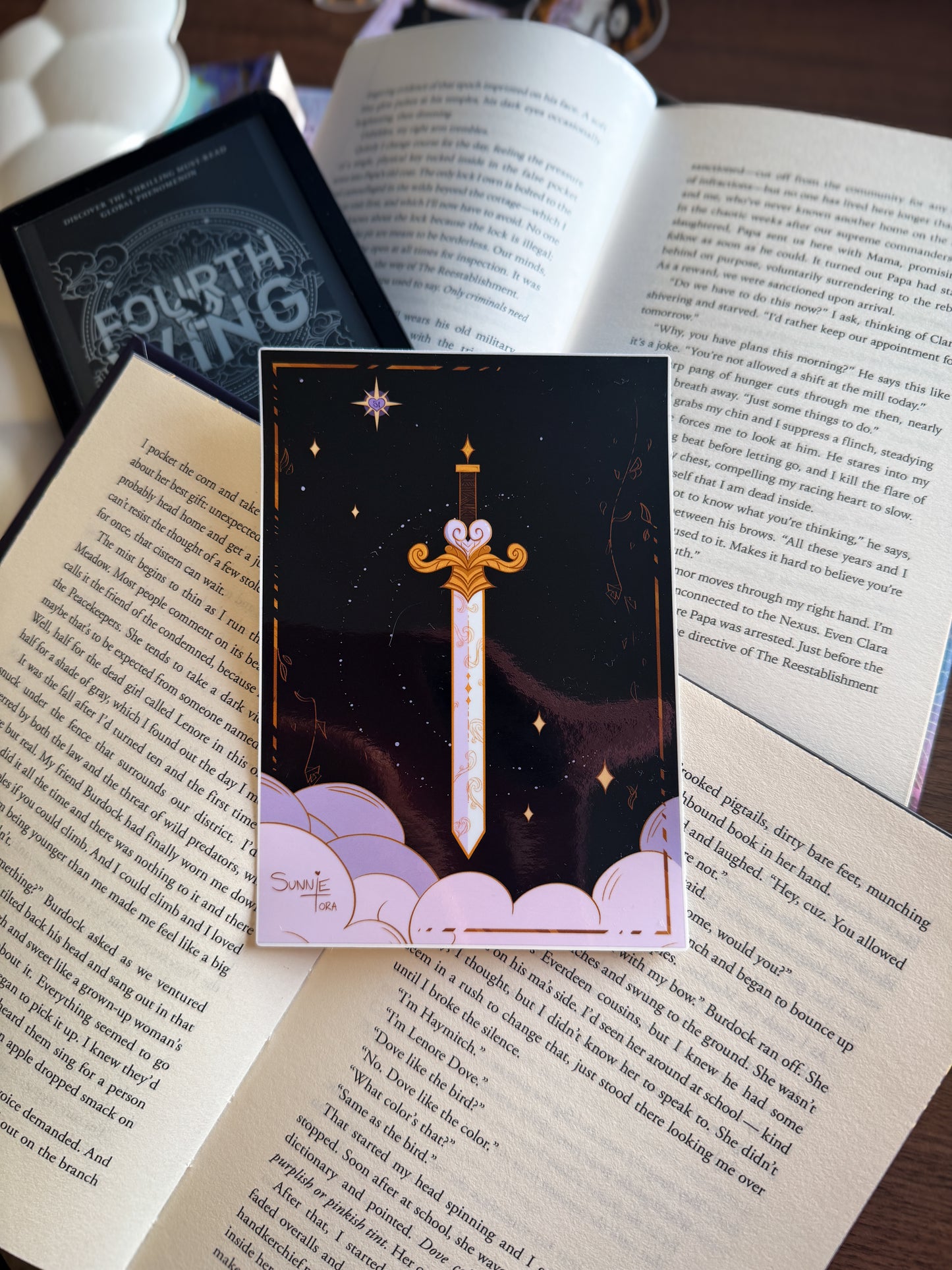 Gilded Dream Sword E-Reader Decal Sticker