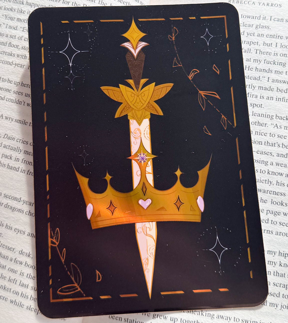 Gilded Crown eReader Decal Sticker