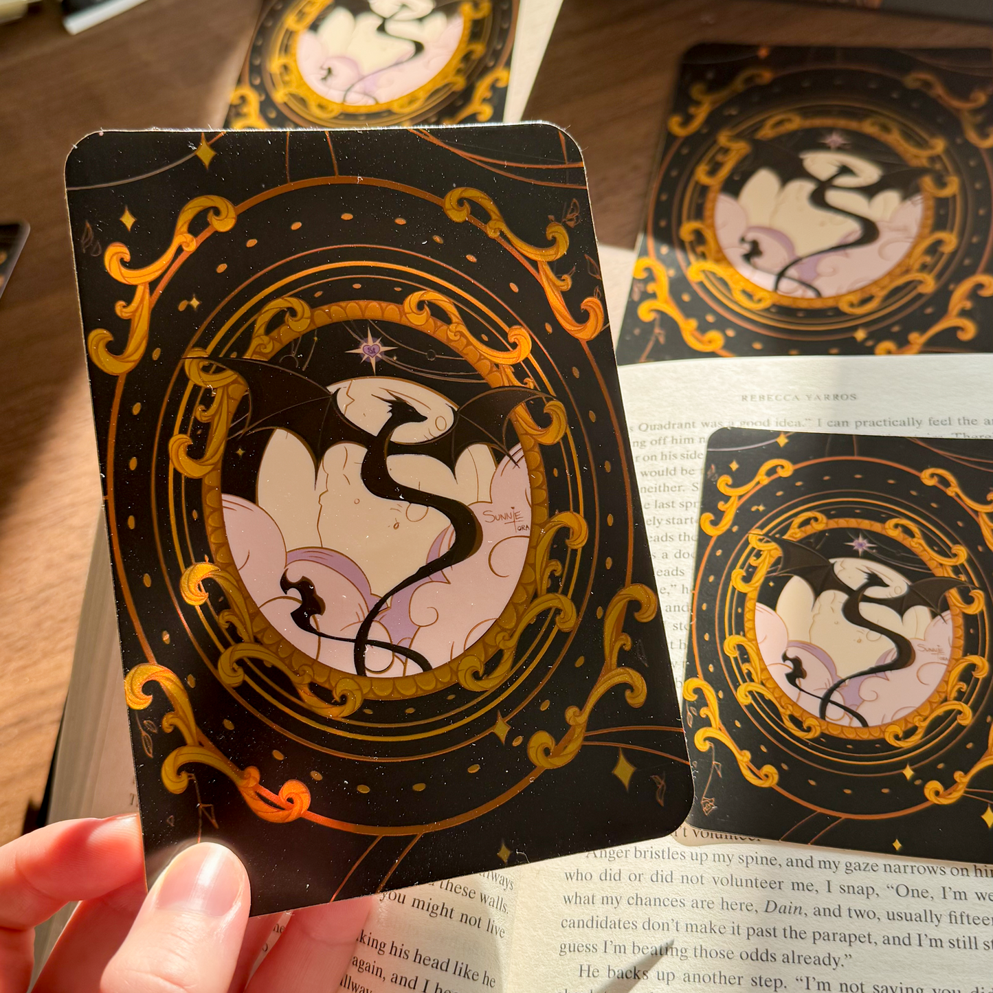 Gilded Dragon eReader Decal Sticker