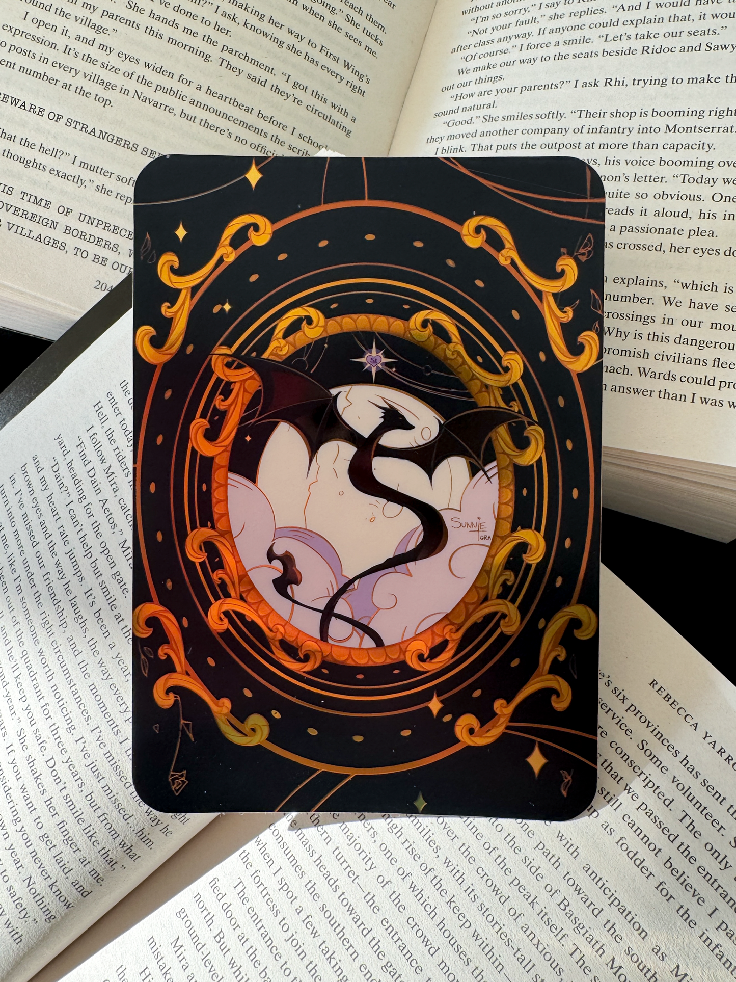 Gilded Dragon eReader Decal Sticker