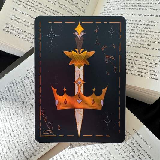 Gilded Crown eReader Decal Sticker