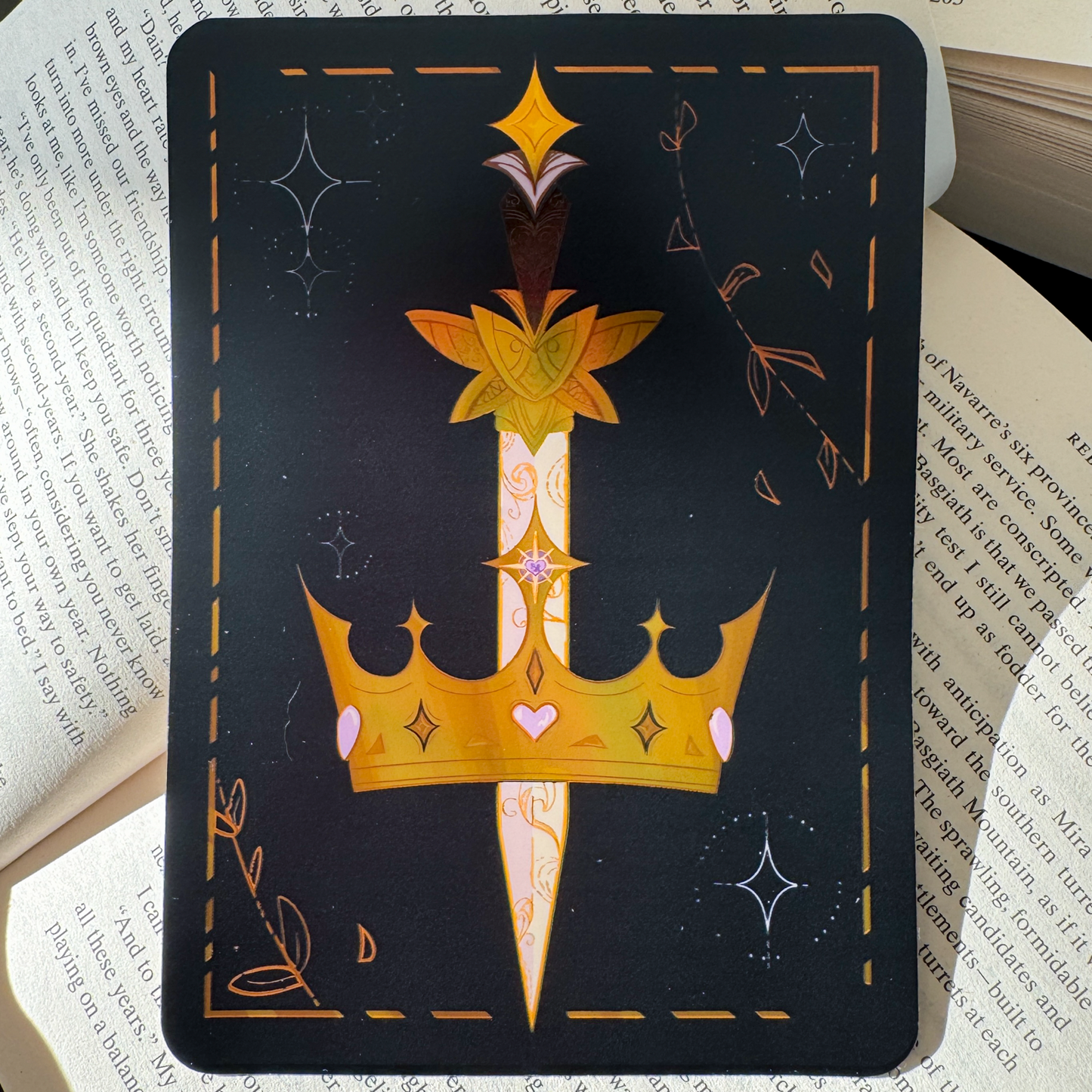 Gilded Crown eReader Decal Sticker
