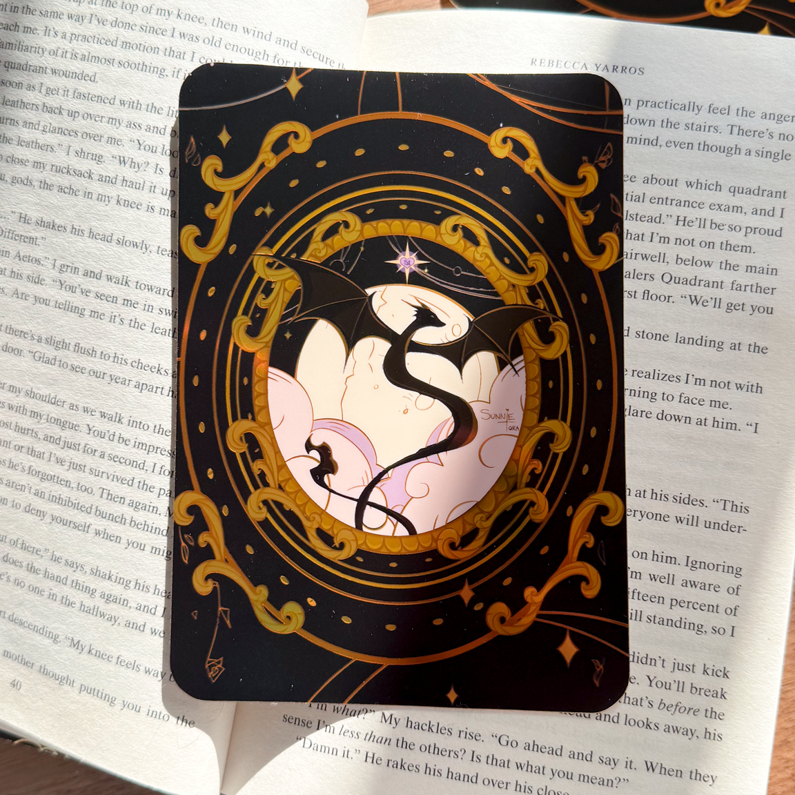 Gilded Dragon eReader Decal Sticker